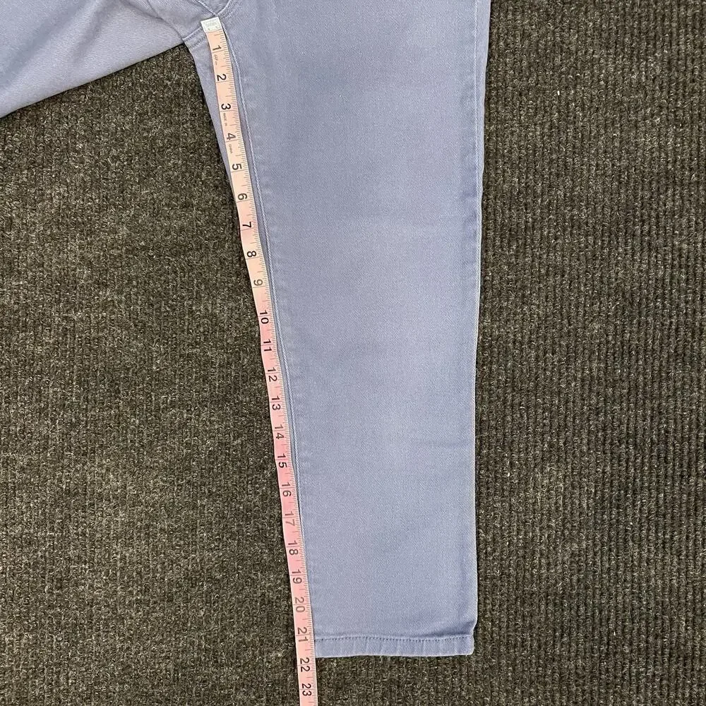 Michael Kors Women’s Blue Gray Cropped Stretch Jeans 5-Pocket size 4